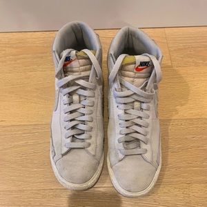 Gray Nike Blazer high tops